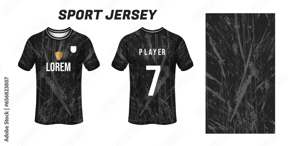 Sticker sport jersey design fabric textile for sublimation