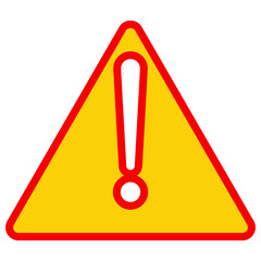 Black line Exclamation mark in triangle symbol icon isolated on white background. Hazard warning...