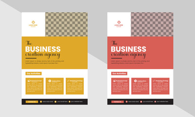 Creative Modern Business Flyer Design Template, Abstract Flyer Design, Company Flyer Design Template.