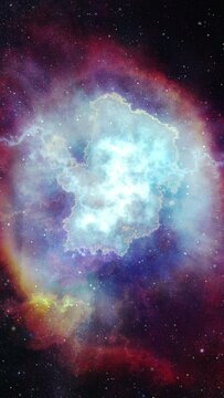 Colorful Abstract Galaxy Space Looping Background