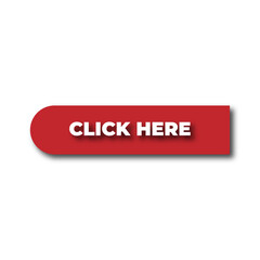 Click Here Button with pointer clicking. Web button set. Click button. Clicking the icon. Action button click here with click cursor. Vector illustration.