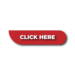 Click Here Button with pointer clicking. Web button set. Click button. Clicking the icon. Action button click here with click cursor. Vector illustration.