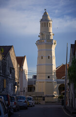 Minaret of the old Lebuh Aceh Mosque, George Town, Penang.