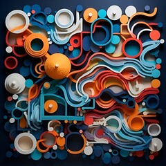 abstract background with circles