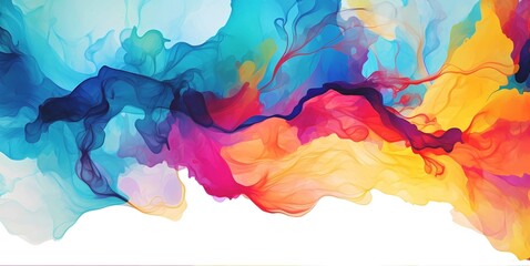 Abstract background of acrylic paint in watercolor style, Generative AI illustrations.