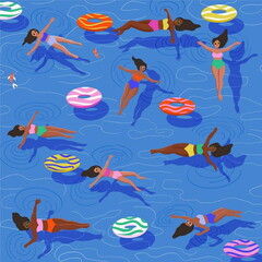 Simple 2D Relaxing Vector Illustration