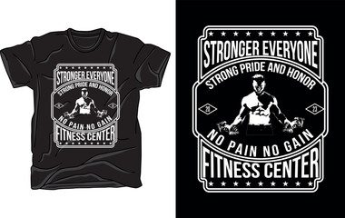 Vector design for gym  t-shirts