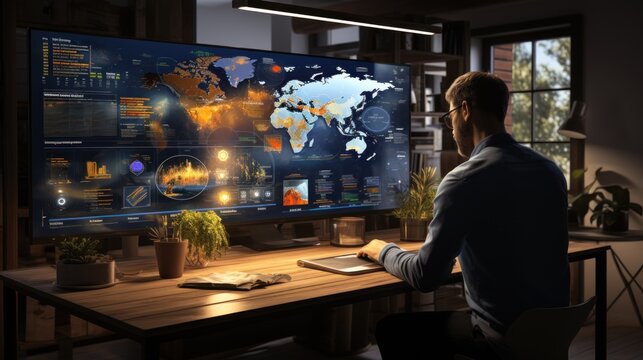 Business analysis and data management system with metrics connected to a database in tables