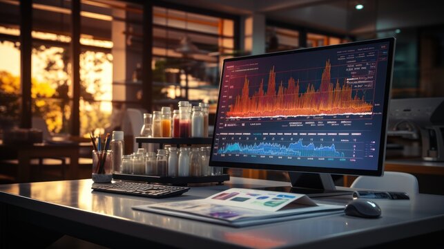 medicine analysis using high technology - Powered by Adobe