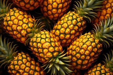 Texture of pineapple fruits. Fresh pineapple fruit background