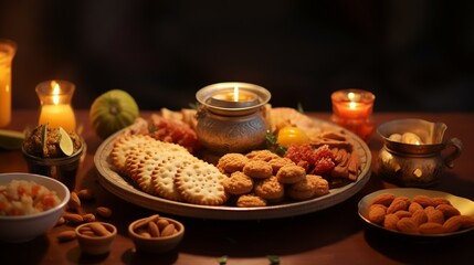 Delectable Diwali Delights. An array of festive foods and snacks to celebrate the joyous occasion
