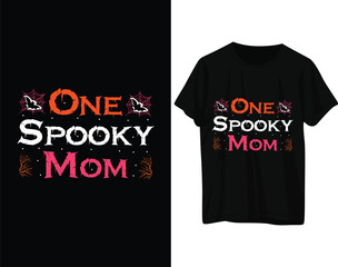 One spooky mom tshirt design