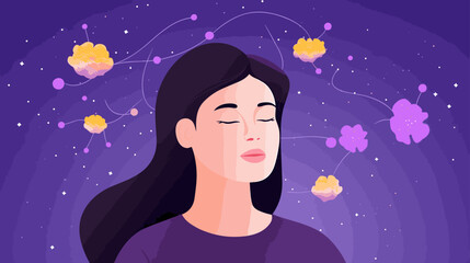 Concept vector illustration of LLM (Large Language Models).	
