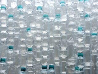 Used dirty plastic bottles background