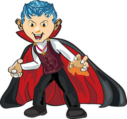 Halloween monster on transparent background.