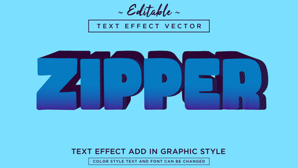 Modern and unique style text effect with beautiful colors