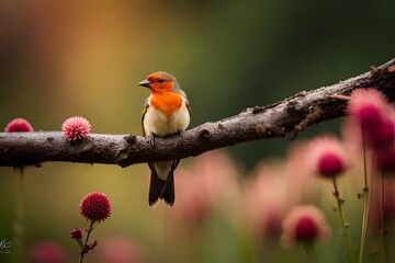 Fototapeta premium robin in the garden