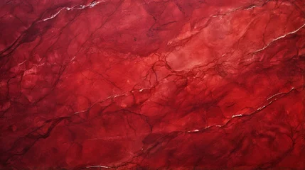Meubelstickers Red marbled stone texture: a stunning background for holiday design © hassan