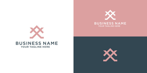 Abstract fashion and beauty logo design concept