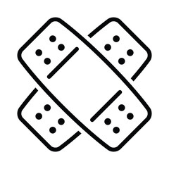 Medical plaster bandage vector icon