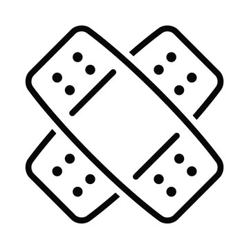 recommend clip art: Medical plaster bandage vector icon
