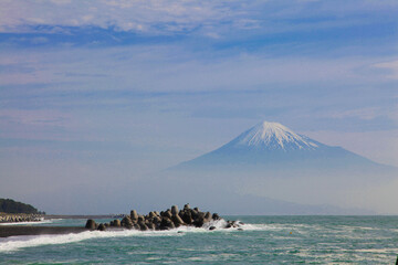 Miho no Matsubara can see the beauty of Fuji-san and the beautiful scenery of the sea, Shizuoka, Japan