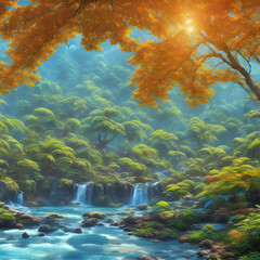 scene with landscape wallpaper