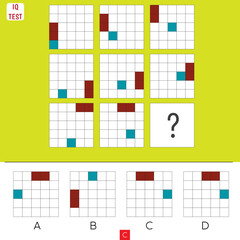matrix, algorithm intelligence question. Iq test symmetry questions. Intelligence questions 