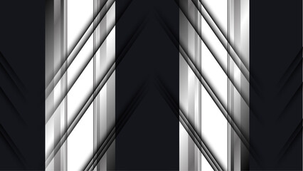 Abstract warped diagonal striped background. Vector grey monochrom stripe lines pattern.