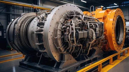 Foto op Canvas Gas compressor turbine engines on oil and gas © hanif