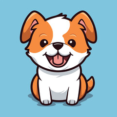 vector cute dog