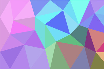 crystals polygonal vector illustration background