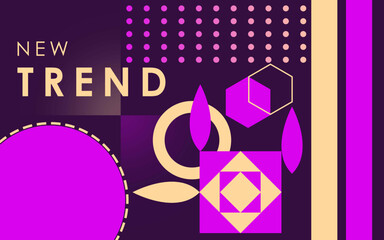 Colorful geometric background. New Trend Modern Abstract Template Design Corporate Business Presentation. Marketing Promotional Poster. Modern Elegant Looking Certificate Design. Festival Poster.