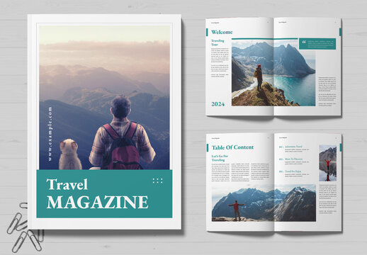 Travel & Tourism Magazine Layout
