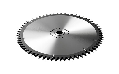 Saw Blade Isolated on a Transparent Background PNG. Generative Ai