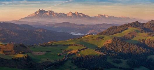 Summer mountain landscape in Slovakia. Slovakia and Poland countryside, Tatras. Beautiful autumn moutains landscape © Ivan