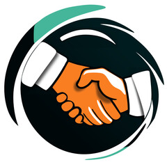 Handshake icon, compromise, agreement, cooperation