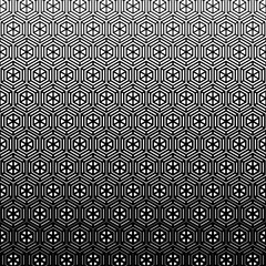 Vector modern octagon tattoo geometric seamless halftone pattern