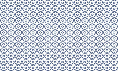 seamless pattern with blue dot diamond star and flowers repeat style replete image design for fabric printing