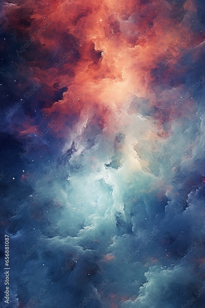 Wall mural incredible abstract background of a colorful space galaxy cloud nebula. starry night cosmos. univers