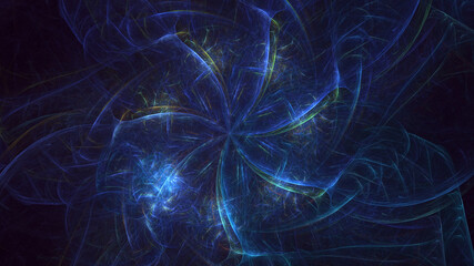 3D manual rendering abstract round light background