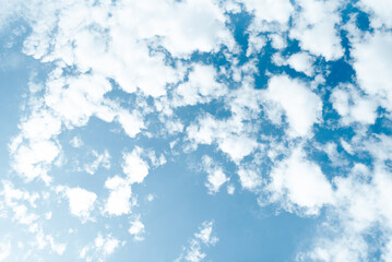 White clouds in the sky