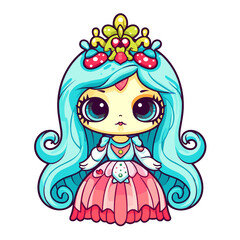 Halloween christmas cute princess vector clipart. Good for fashion fabrics, children’s clothing, T-shirts, postcards, wallpaper, banner, events, covers, advertising, and more.
