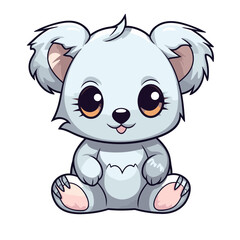 Cute koala vector clipart. Good for fashion fabrics, children’s clothing, T-shirts, stickers, postcards, covers, email header, wallpaper, banner, advertising, and more.
