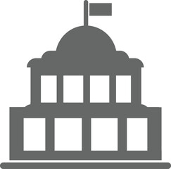 Goverment icon on white background . illustration