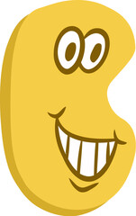 Funny Alphabet Letter B