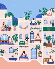 Simple 2D Interior Vector Illustration