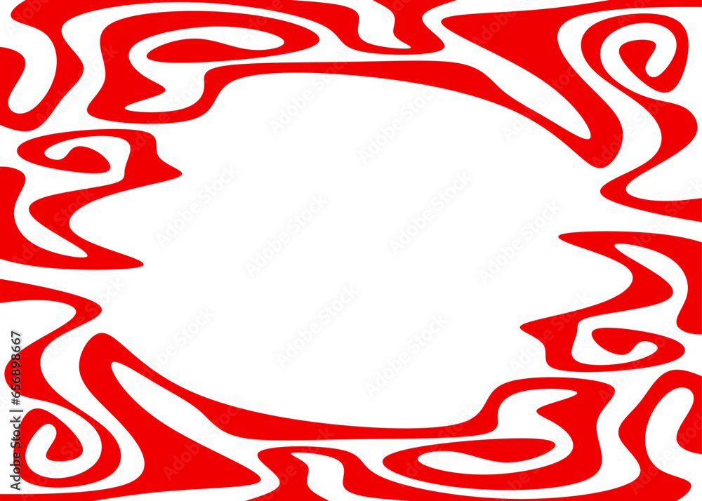 Poster abstract background with wavy ornament pattern and with some copy space area