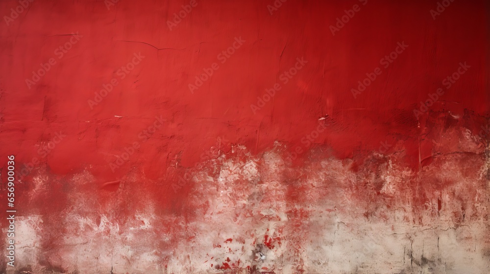 Poster close-up of a rough red wall surface with natural patterns