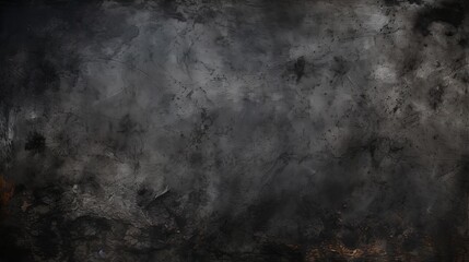 Dark and distressed abstract surface: a high-resolution black grunge background for creative projects - obrazy, fototapety, plakaty